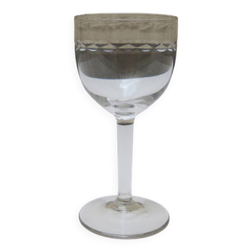Ancien Verre à Porto - Motif Gravé