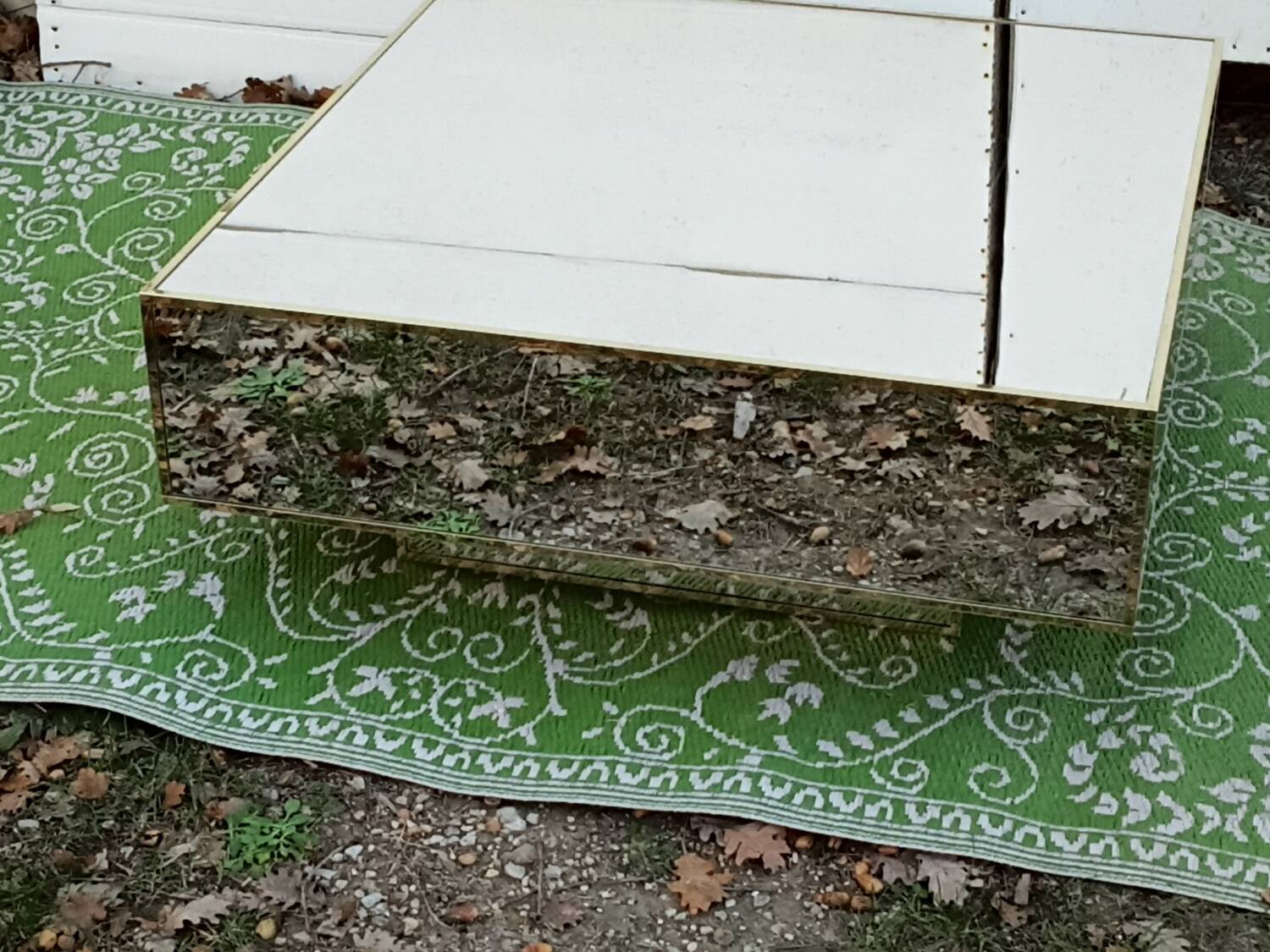 Mirrored coffee table