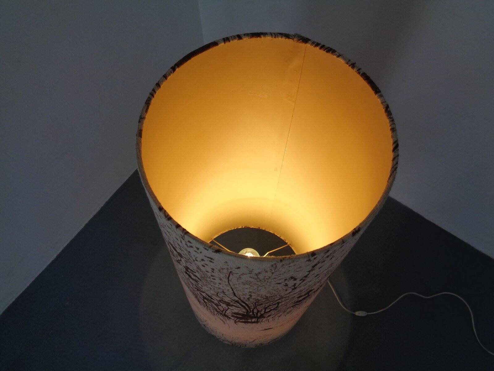 Large ceramic floor lamp by Peter Delius for Hamelner Töpferei, 1960s.