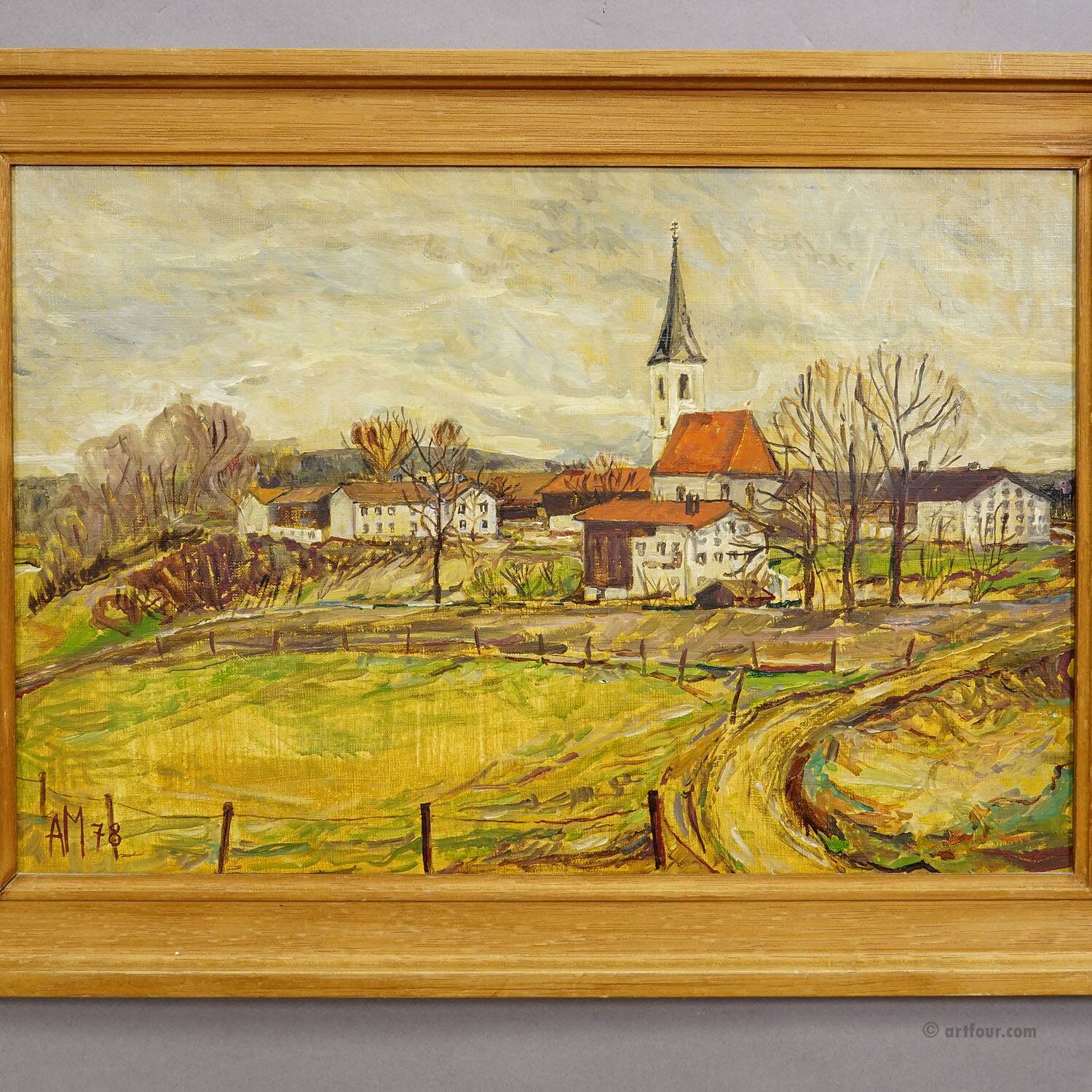 Kirchberg in Tirol, 1978 – Oil painting by Alexander Michael