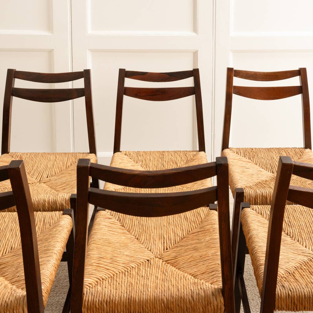 6 Italian chairs - Italy 1960s