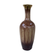 Soliflore vase in beige and gold glazed ceramic, numbered and vintage
