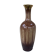 Soliflore vase in beige and gold glazed ceramic, numbered and vintage