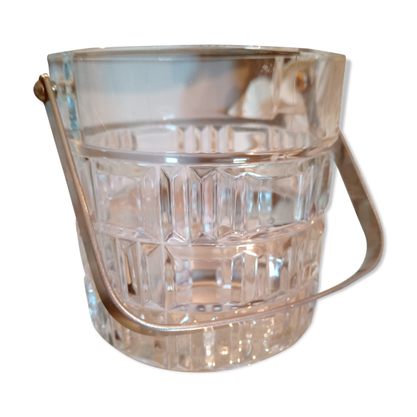 Seau à glace en verre moulé
