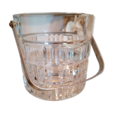 Molded glass ice bucket