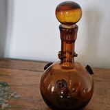 Carafe en verre bullé