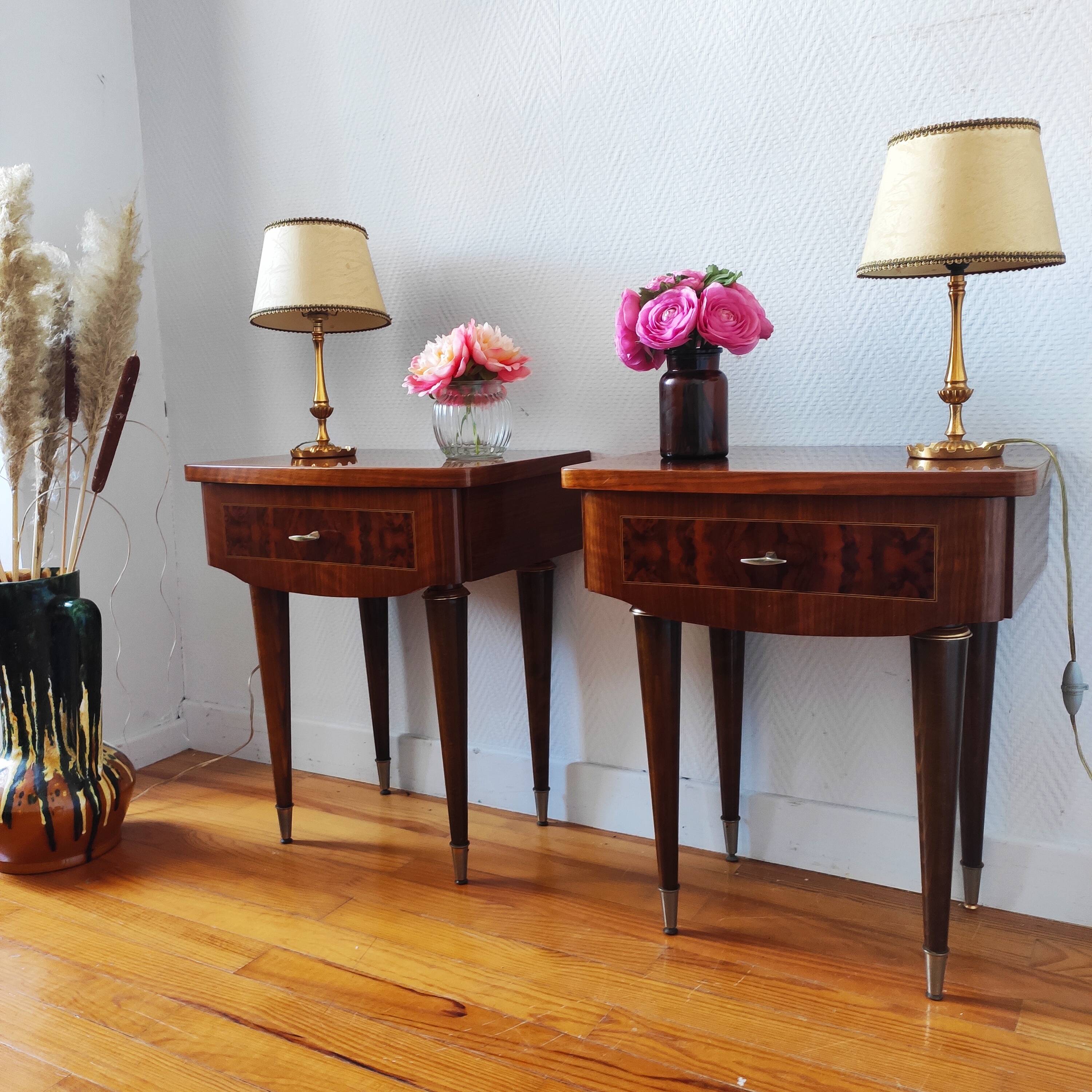 Pair of 1960 bedside tables