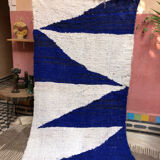 Tapis Kilim bleu