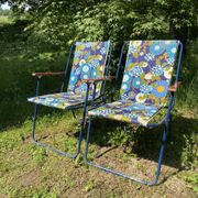 1970s folding camping chairs, garden chairs
