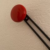 Metal "w" coat rack with 5 hooks