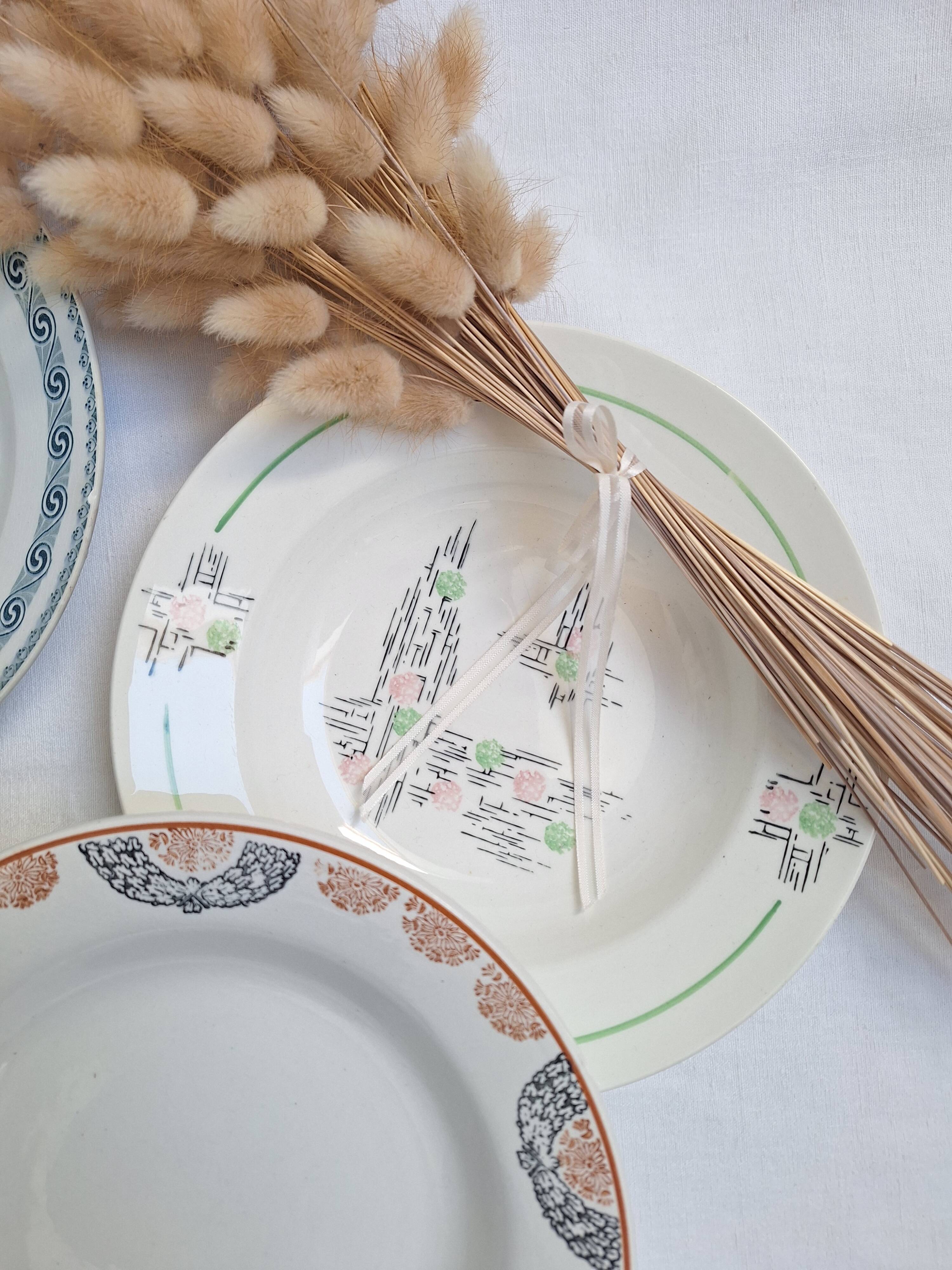 Assiettes creuses HBCM, St Amand