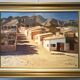 Landscape painting, oil on canvas, signed, from the 80s