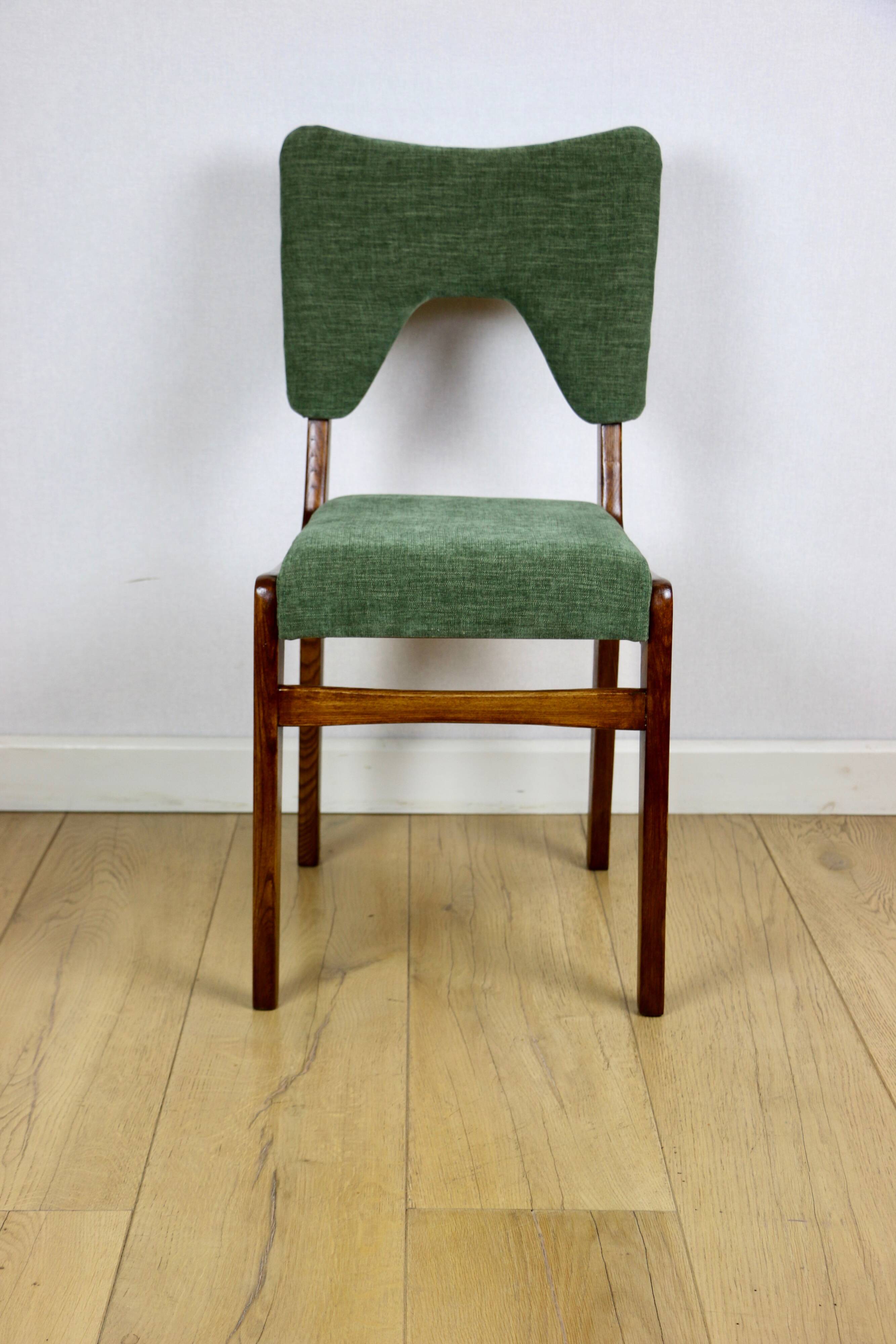 Chaises Vintage Hałas vert-olive vintage - 2 pièces - ensemble