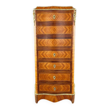 Secrétaire à Abattant En Marqueterie, Style Louis XV, XIXe Siècle
