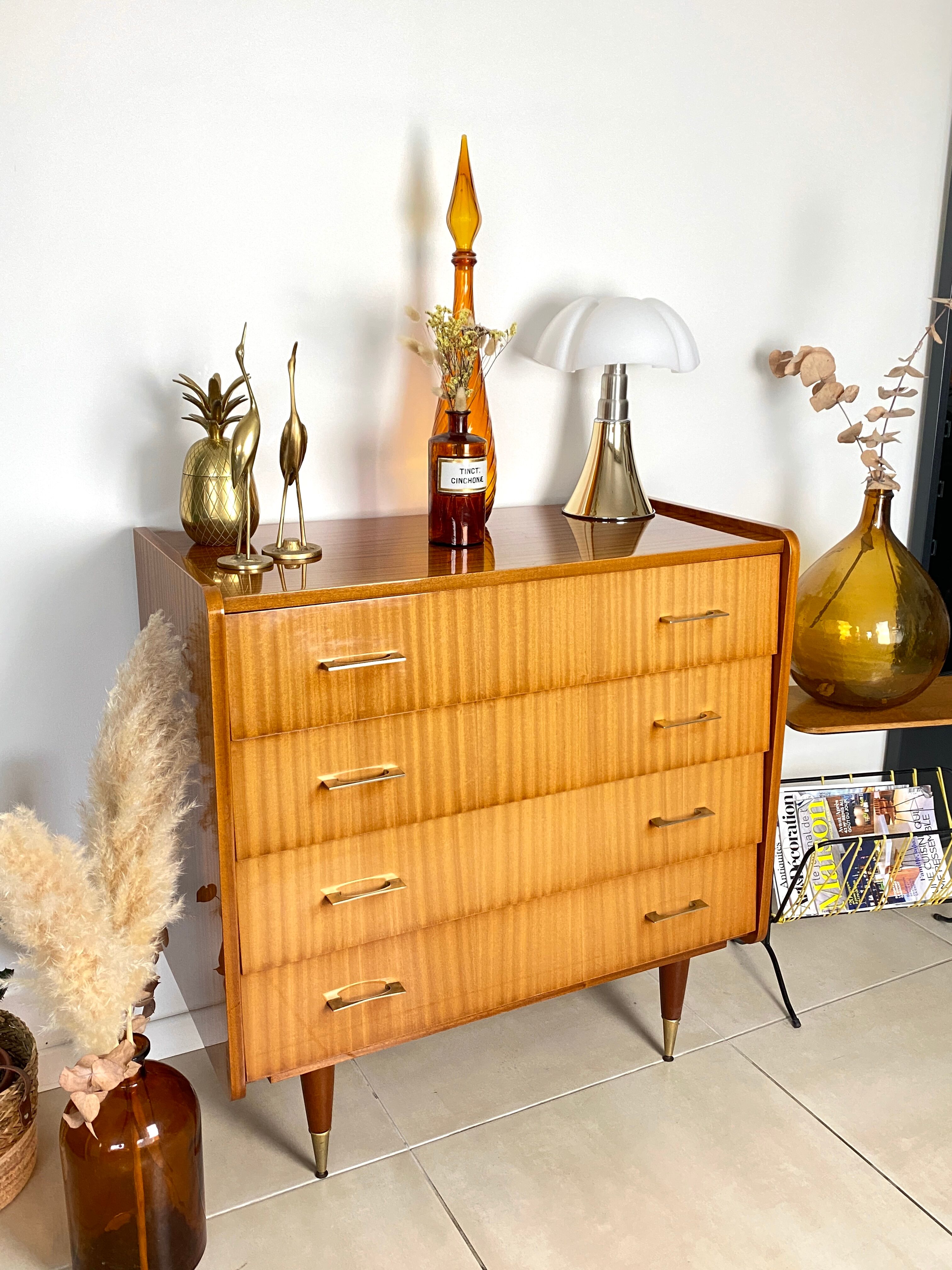 Vintage chest of drawers 4 drawers Capelle