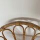 Armchair basket in vintage rattan 60's