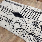 Handmade Moroccan Berber carpet 245 X 142 CM