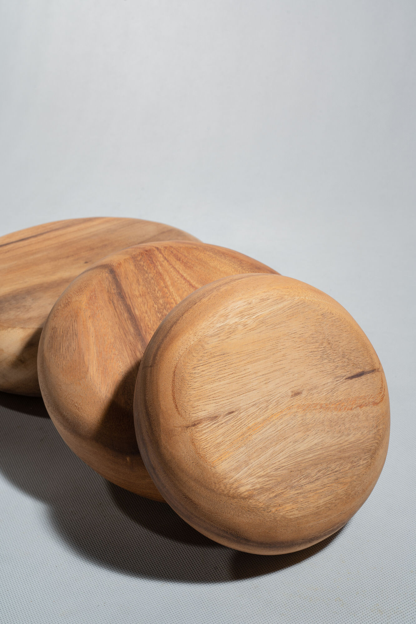 Bowl or monoxyl teak cut d:25.5