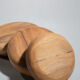 Bowl or monoxyl teak cut d:25.5