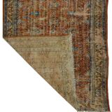 One-of-a-kind turkish handwoven vintage rug - rustic vintage charm 265x 168