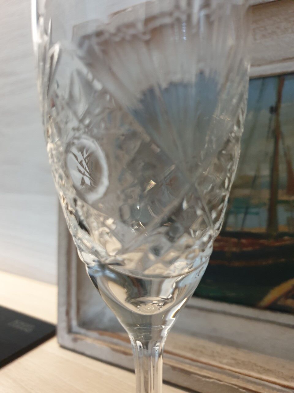 Klein crystal champagne flutes