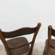 Pair of Baumann Bistrot chairs from the 1920s with pyrography seat
