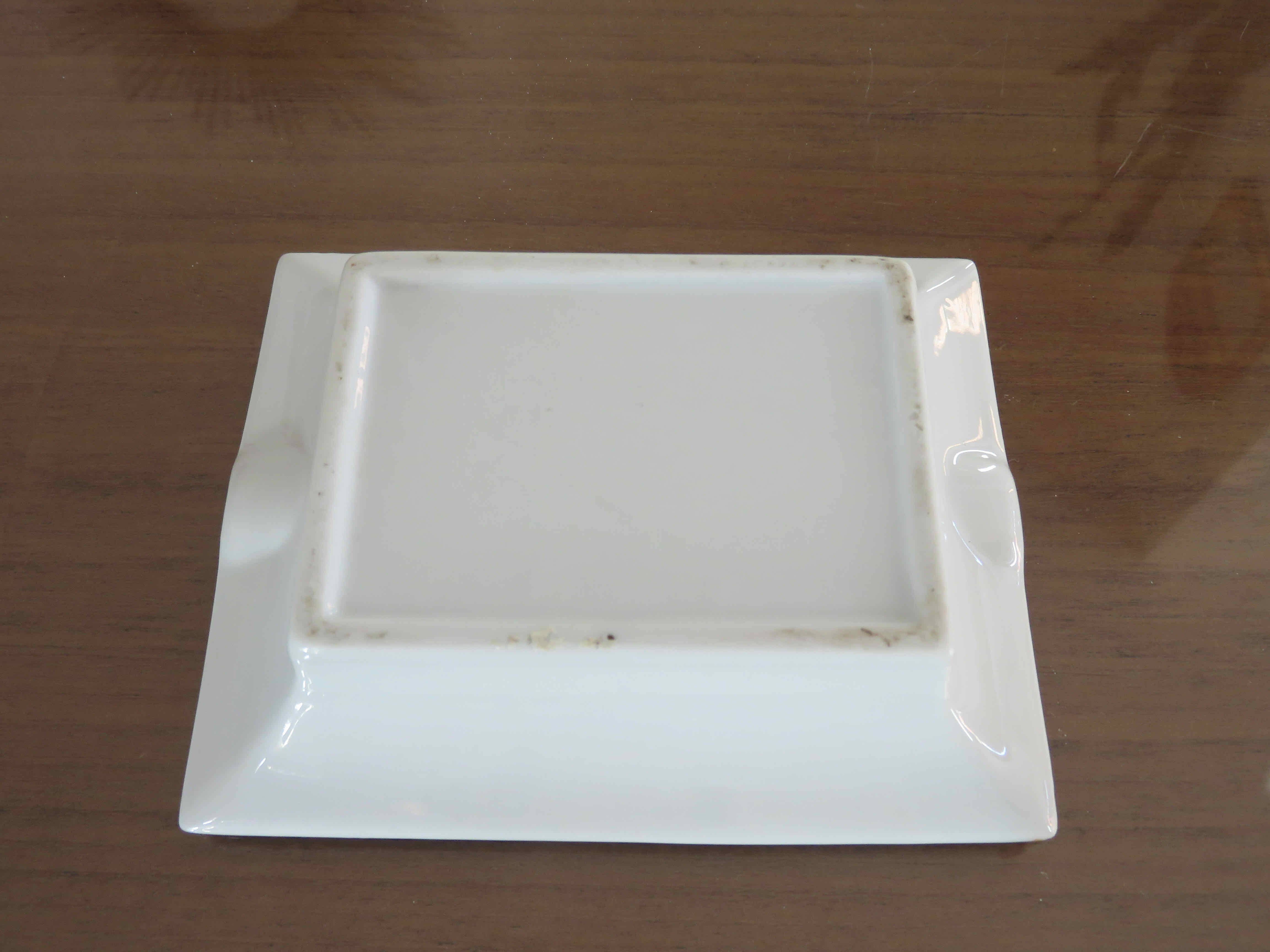 Porcelain leopard ashtray 70s 80s