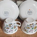 Two vintage wood & sons english lunches "dorset" service