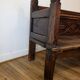 Antique carved solid wood bench from the early 20th century