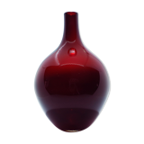 Scandinavian ruby glass vase