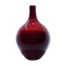 Scandinavian ruby glass vase