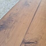 Table de Ferme en chêne massif 19éme, un tiroir piètement fuseau 1m49