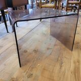 Smoked plexiglass sofa end from the 70s