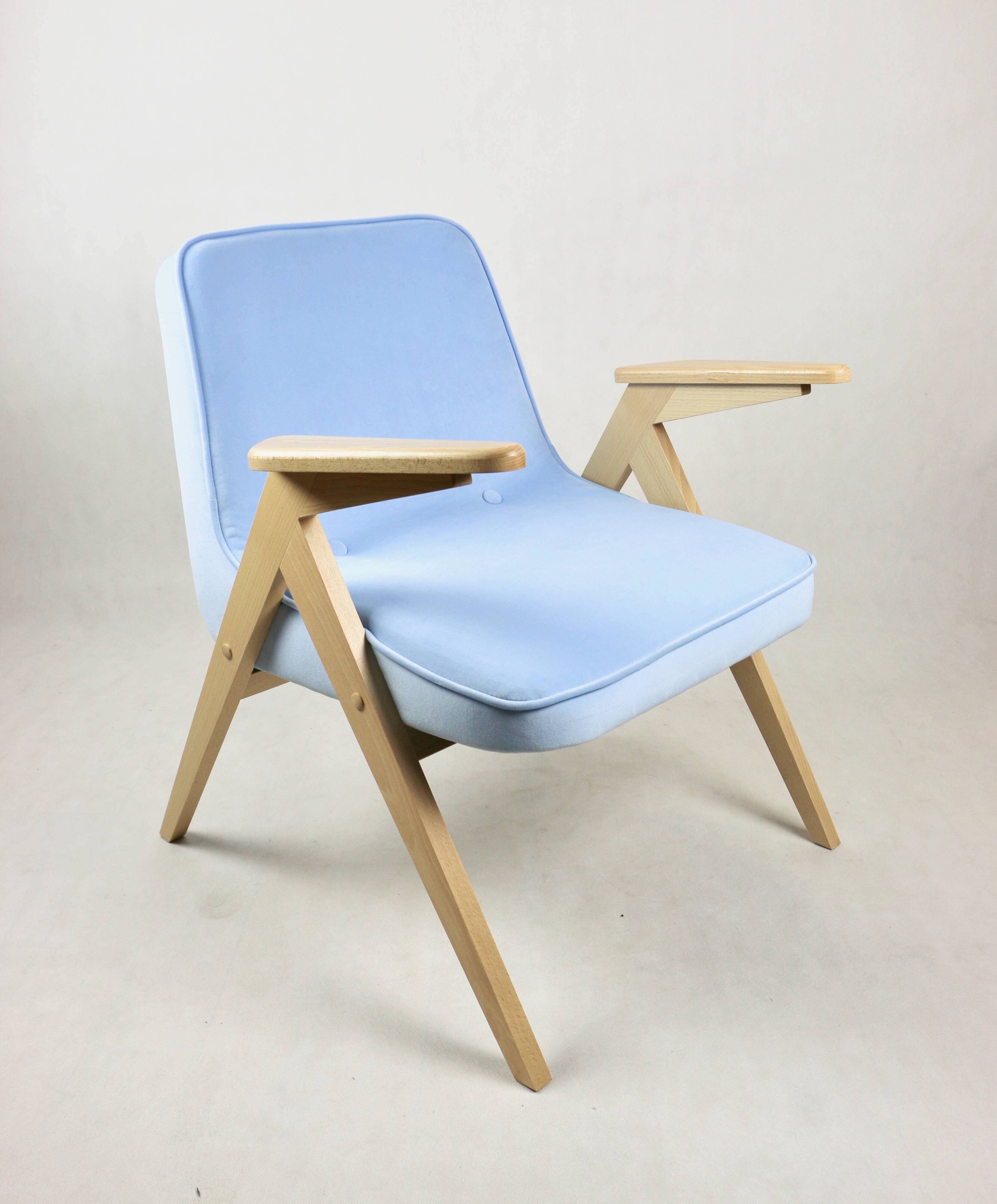 Light blue bunny armchair by józef chierowski
