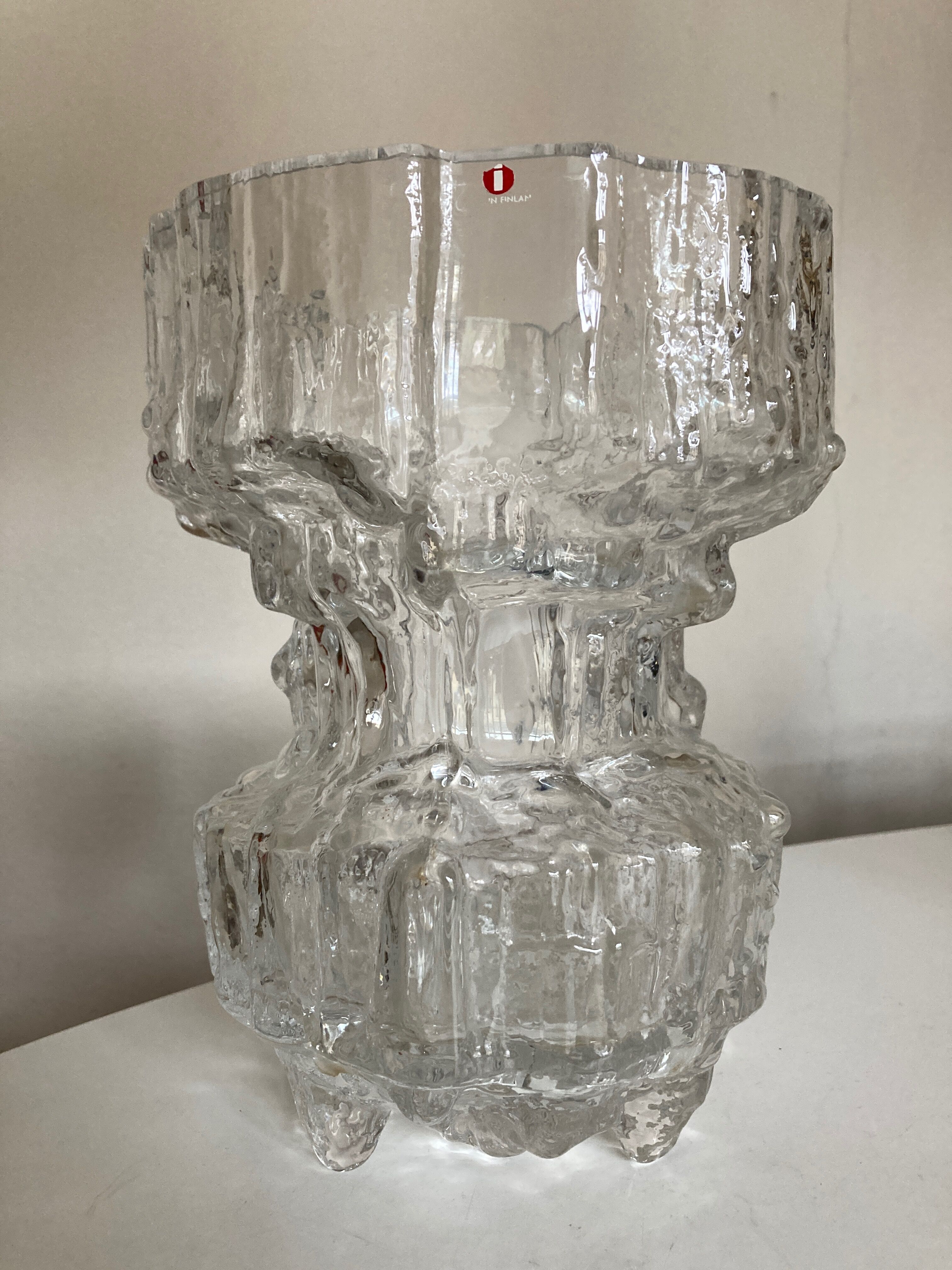 Ice vase by Tapio Wirkkala for Iittala 3432 Gerania 1971-1980 Scandinavian Finland