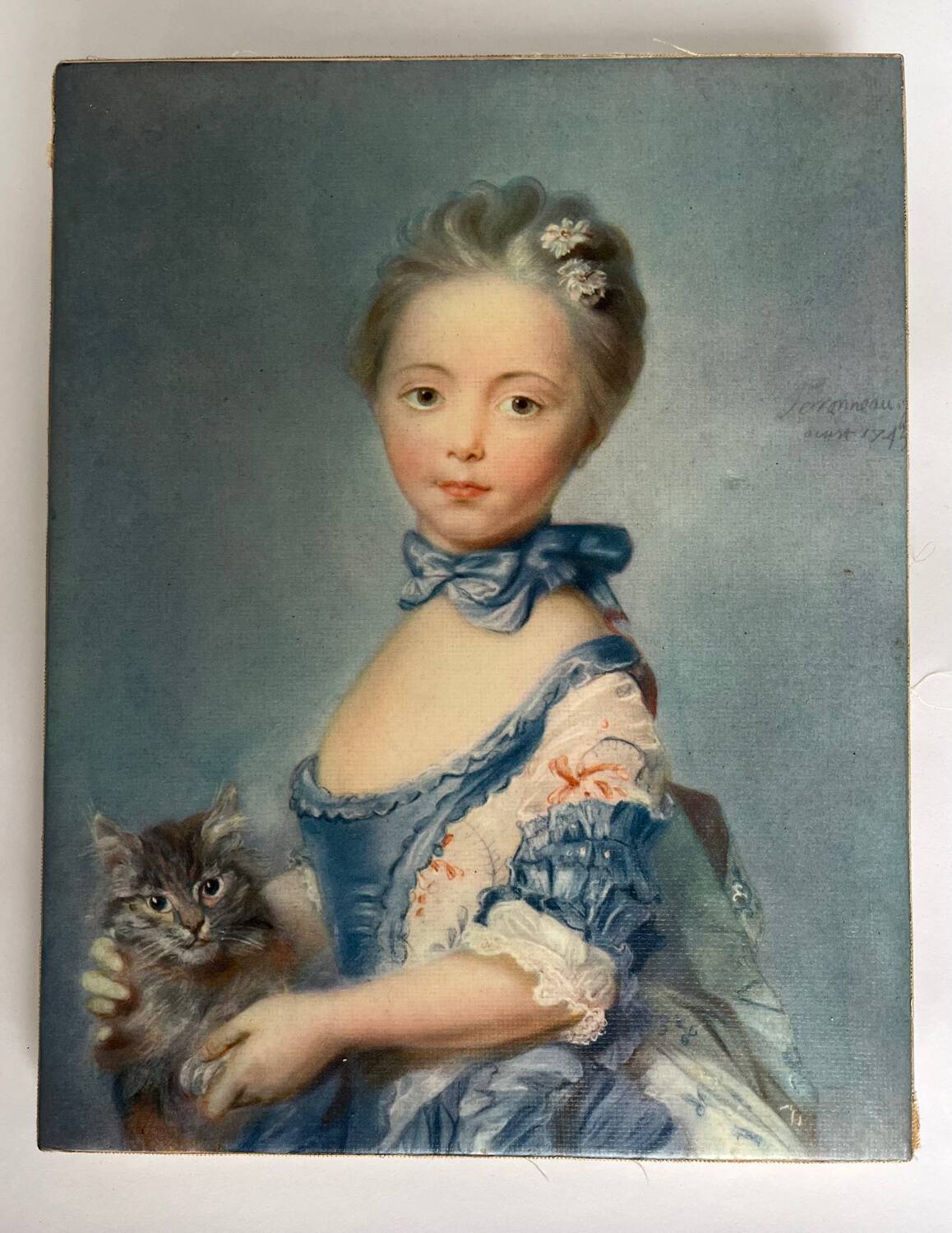 Painting: oil on canvas. Portrait. Reproduction.