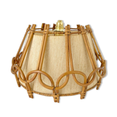 Suspension vintage en rotin