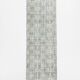 3x9 Shades Of Light Green & Black Vintage Runner Rug, 81x275Cm