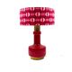 Space Age red glass table lamp, Italy 1960s