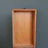 Wooden storage box, empty pocket