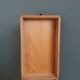 Wooden storage box, empty pocket