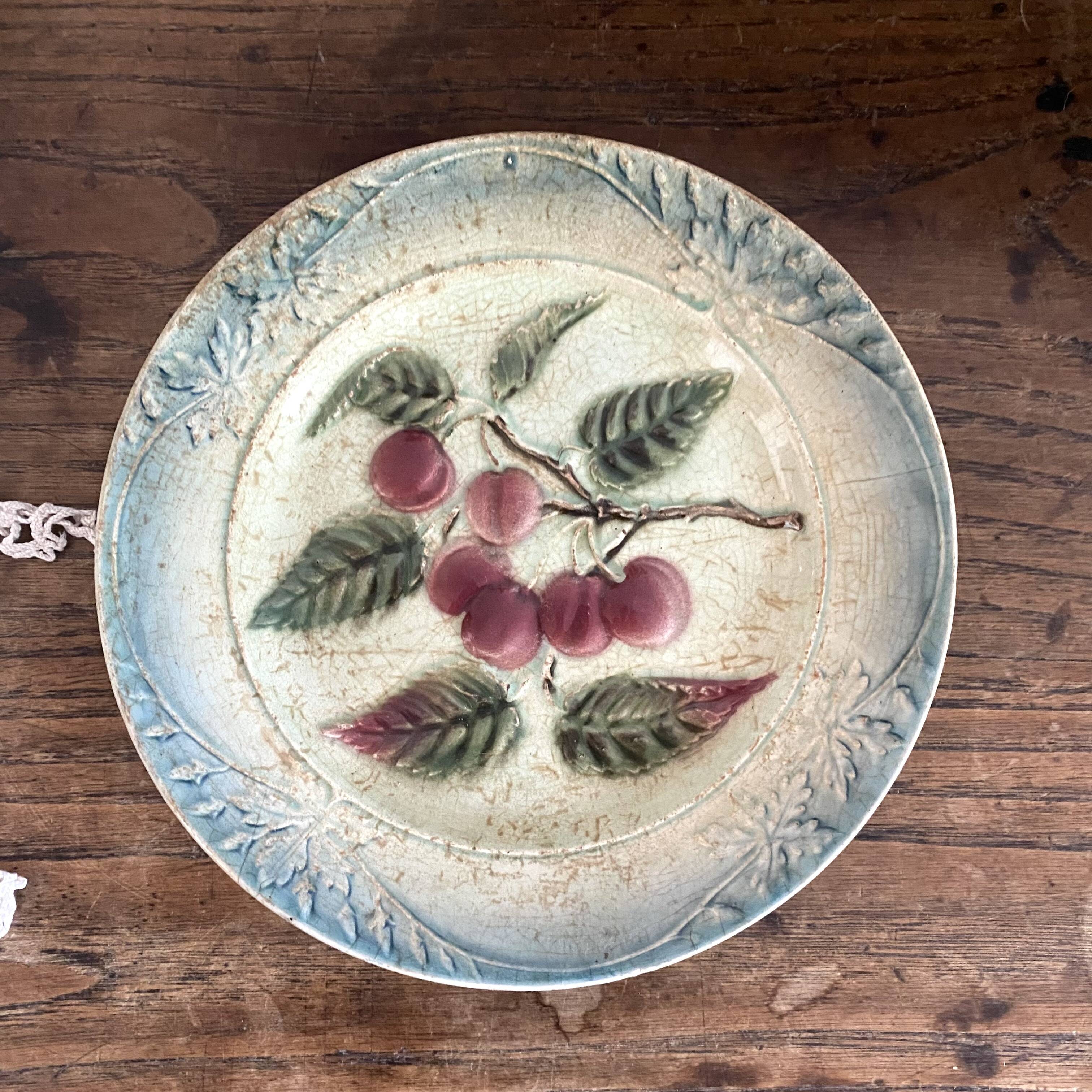 Plate of St Amand cherry slip