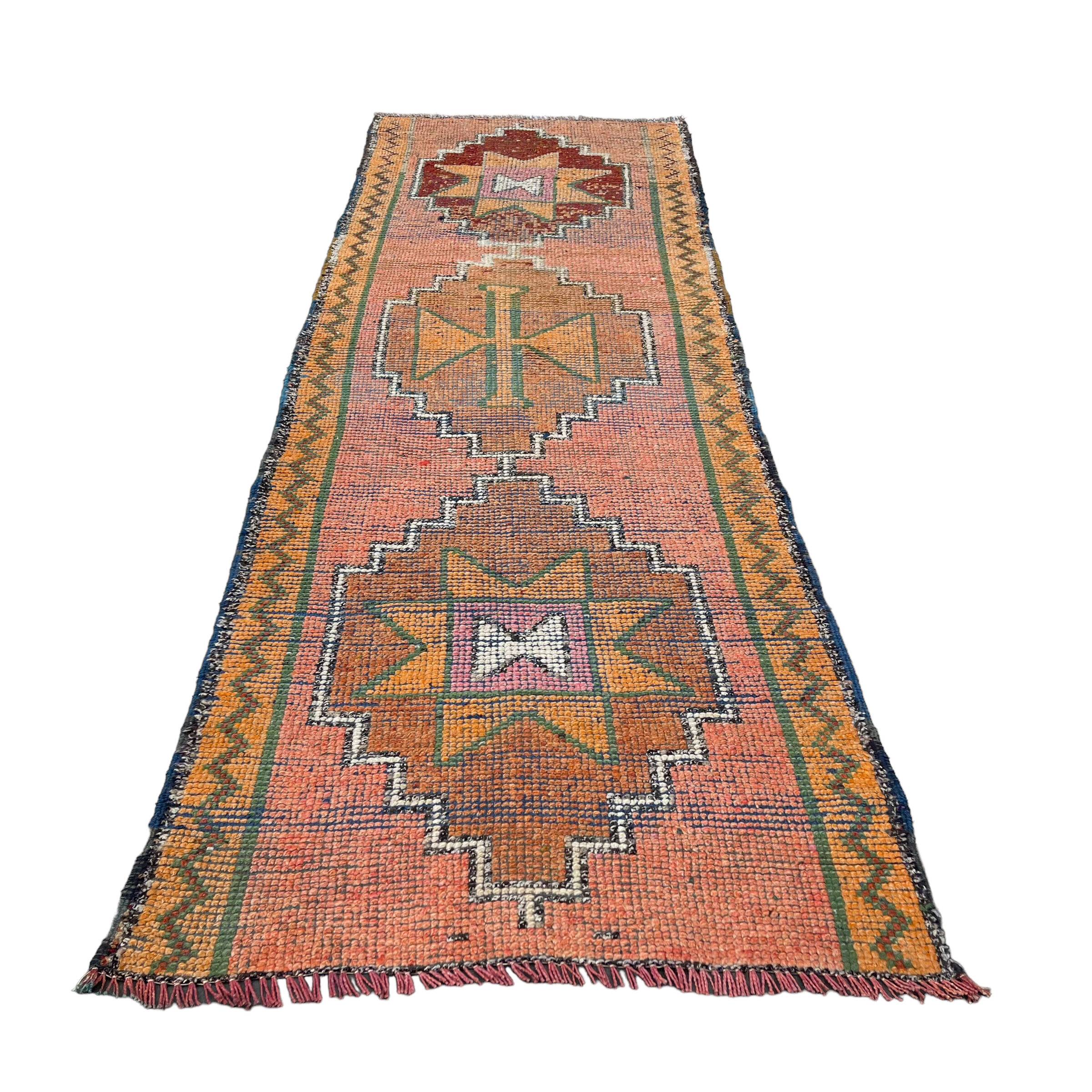 Vintage kurdish herki runner  290 x 95 cm