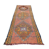 Vintage kurdish herki runner  290 x 95 cm
