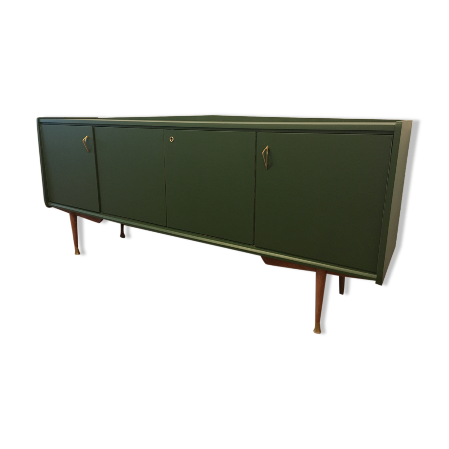Vintage khaki green buffet