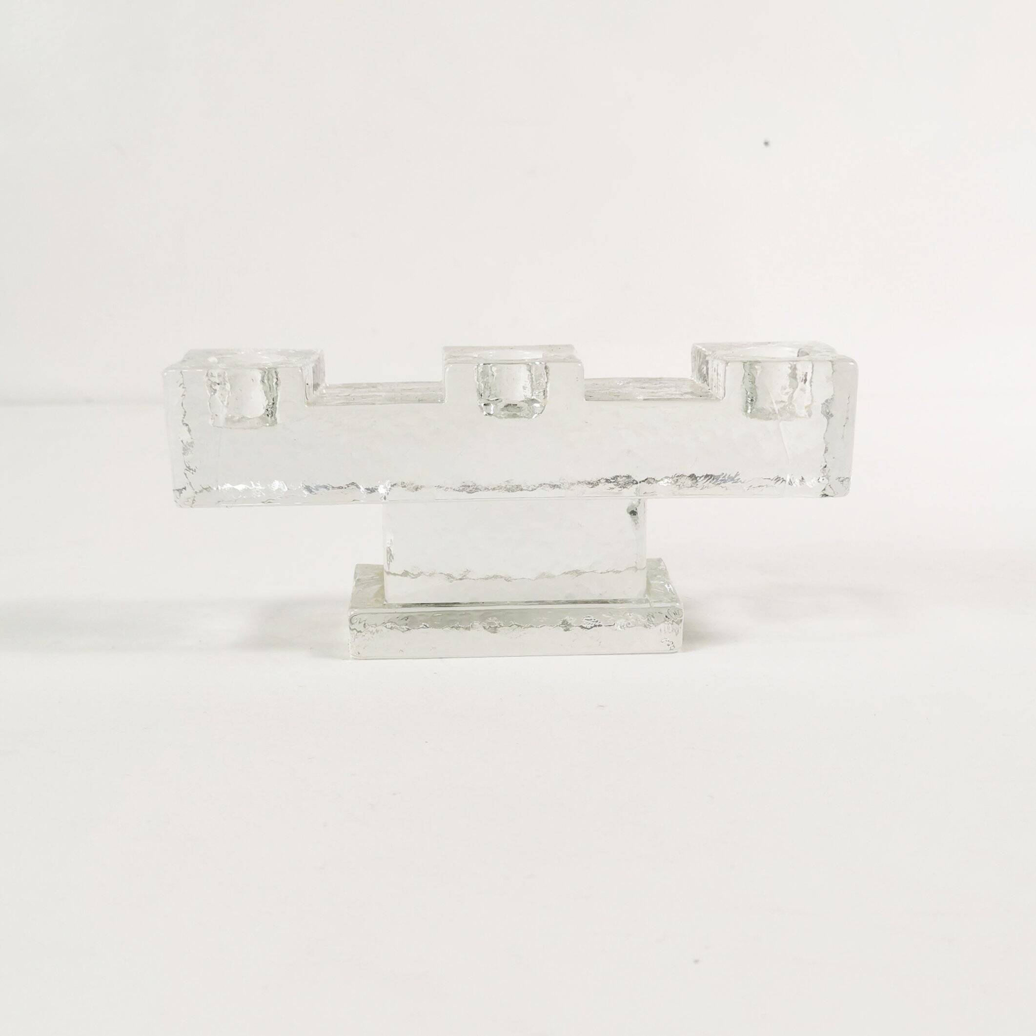 Glass, monumental candlestick, Germany 1960s