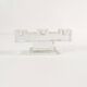 Glass, monumental candlestick, Germany 1960s