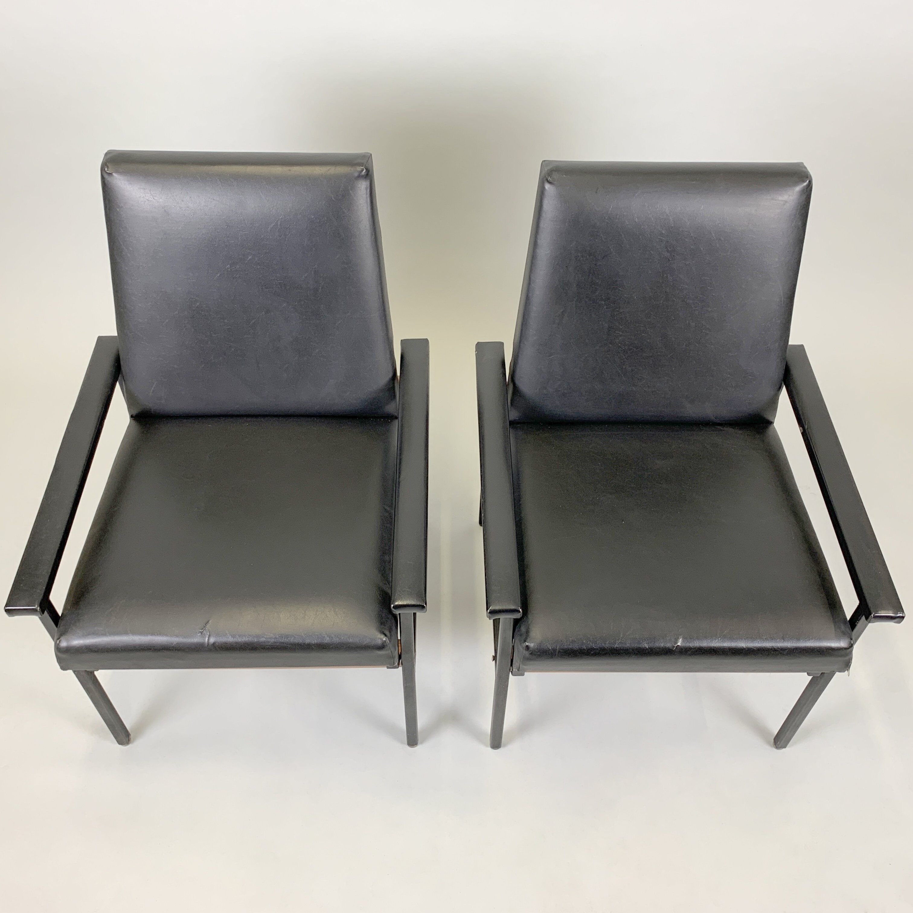 Pair of Vintage Adjustable Armchairs, Czechoslovakia, 1970's