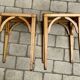 Luterma stool pair in beech – France, 1950s