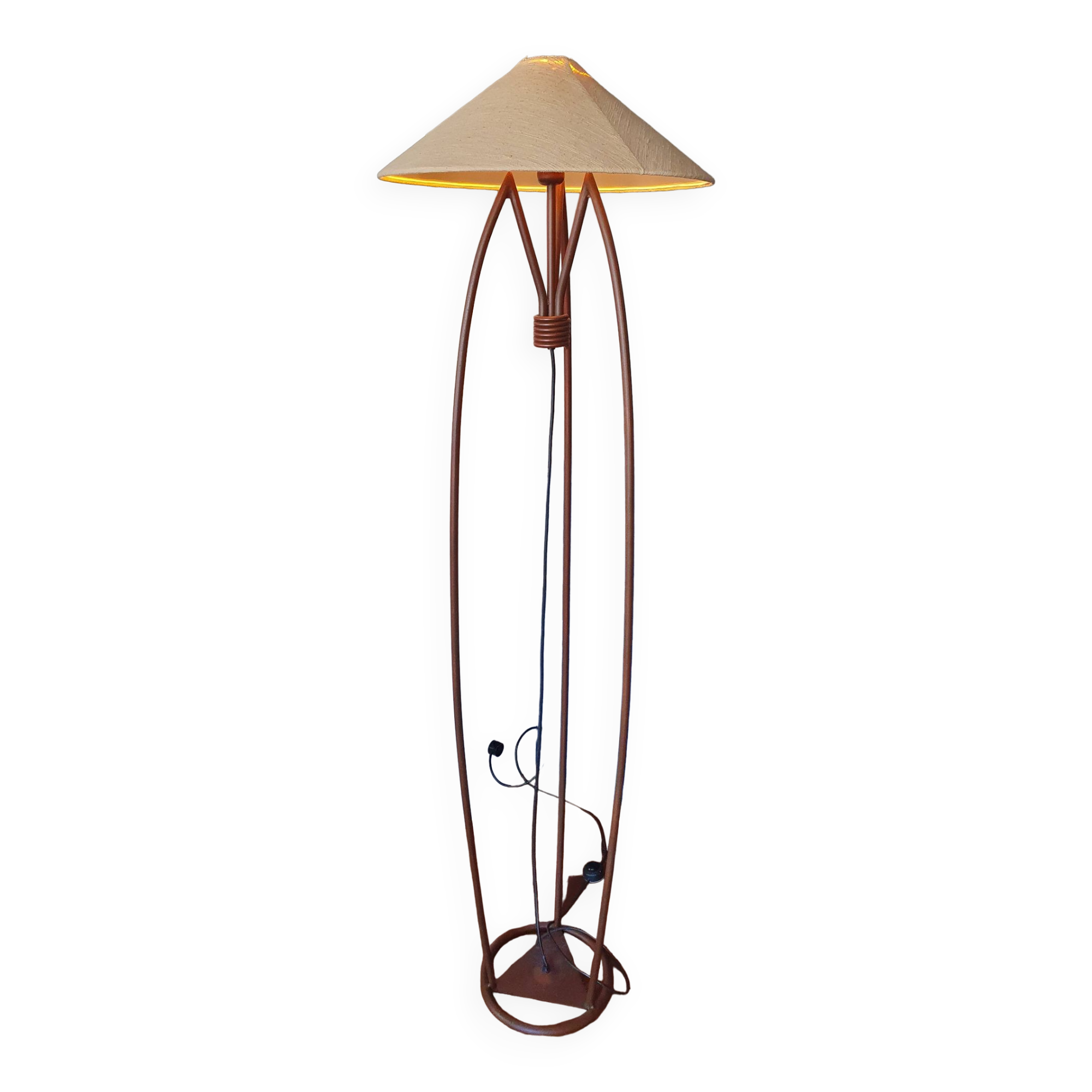 Wrought iron floor lamp
